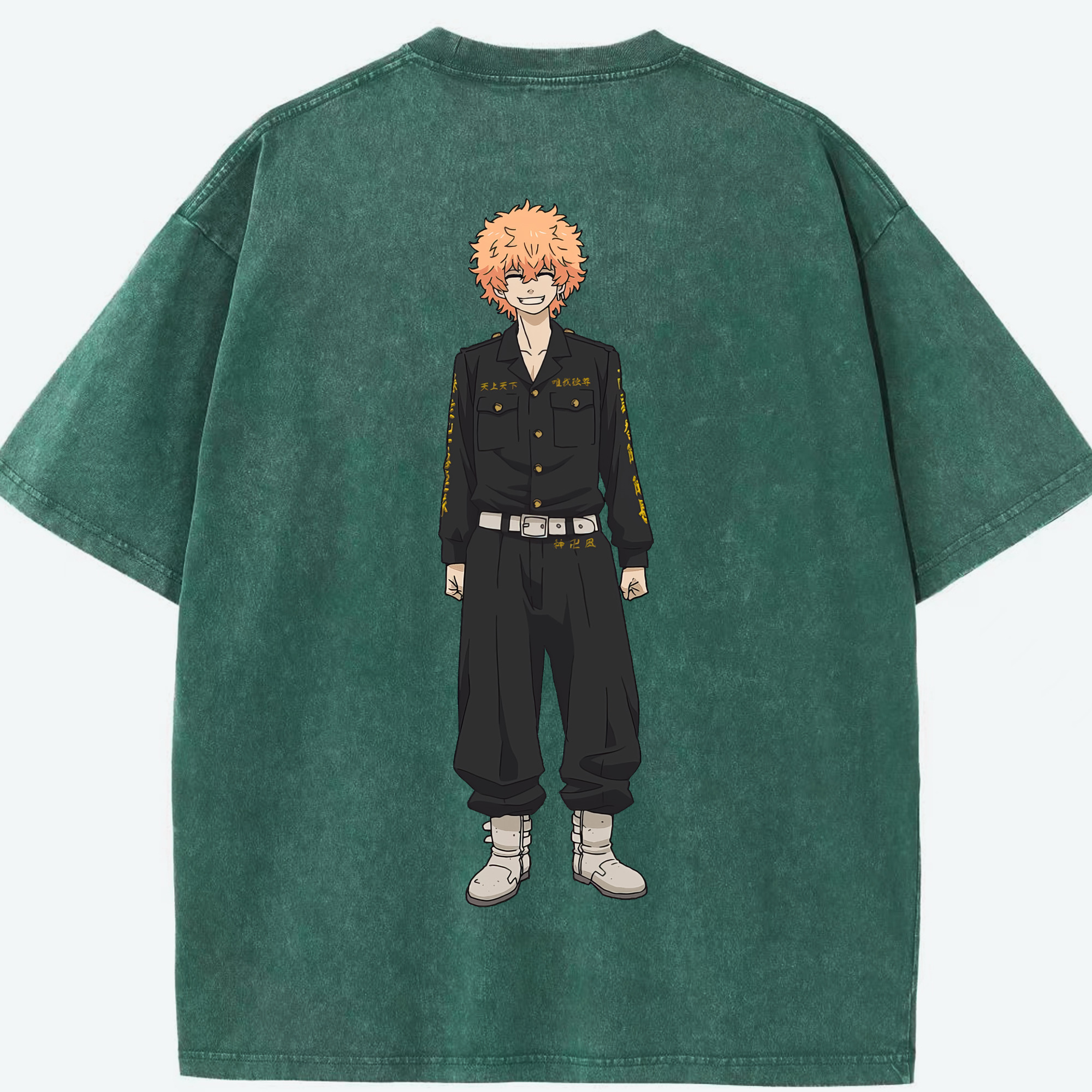 （画像用） 東京リベンジャーズ Tokyo Revengers 綿100% ヴィンテージ風 半袖Tシャツ（背面プリント）